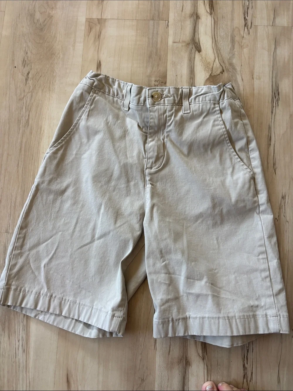 crown & ivy Beige Khaki Girls Shorts